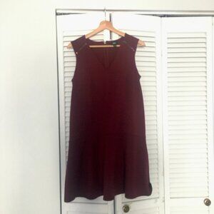Mossimo Maroon Drop Waist Dress (Size S)